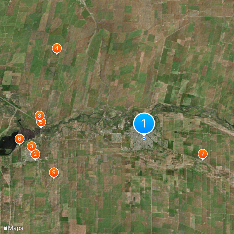 Río Tercero Map