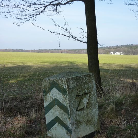 Sächsisch-Preußischer Grenzstein: Pilar Nr. 27