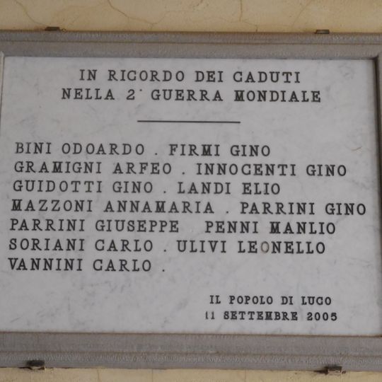 Lapide ai Caduti di Luco guerra 1940-45
