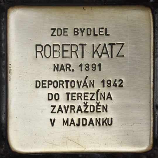 Stolperstein à la mémoire de Robert Katz