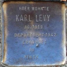 Stolperstein dedicated to Karl Levy