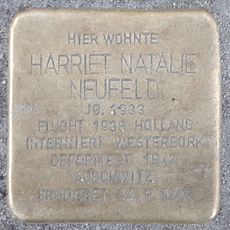 Stolperstein dedicated to Harriet Natalie Neufeld