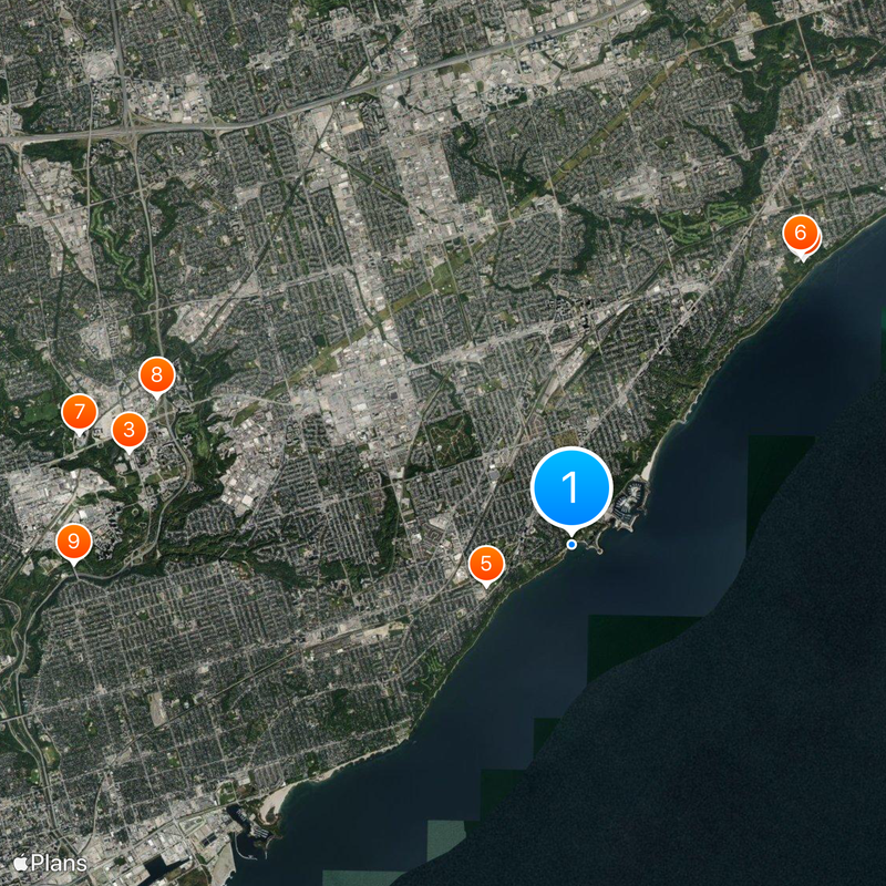Scarborough Bluffs Mapa