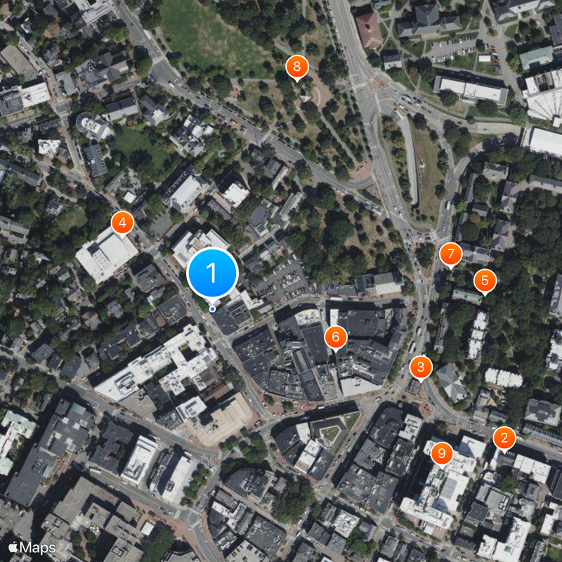 Harvard Extension School Map