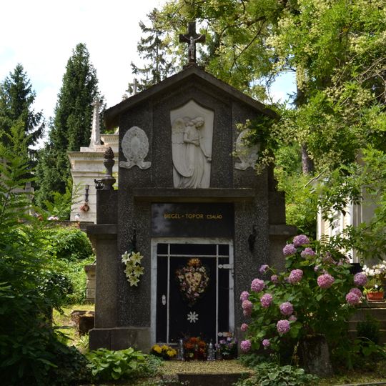 Cintorín sv. Rozálie, hrobka s reliéfmi