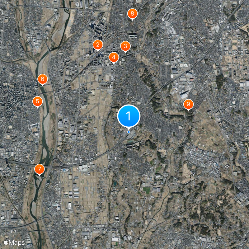 Ebina Service Area Map