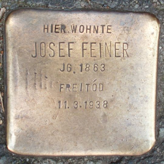 Stolperstein en memoria de Josef Feiner