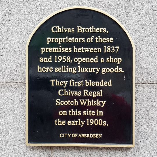 Commemorative plaque to Chivas Brothers