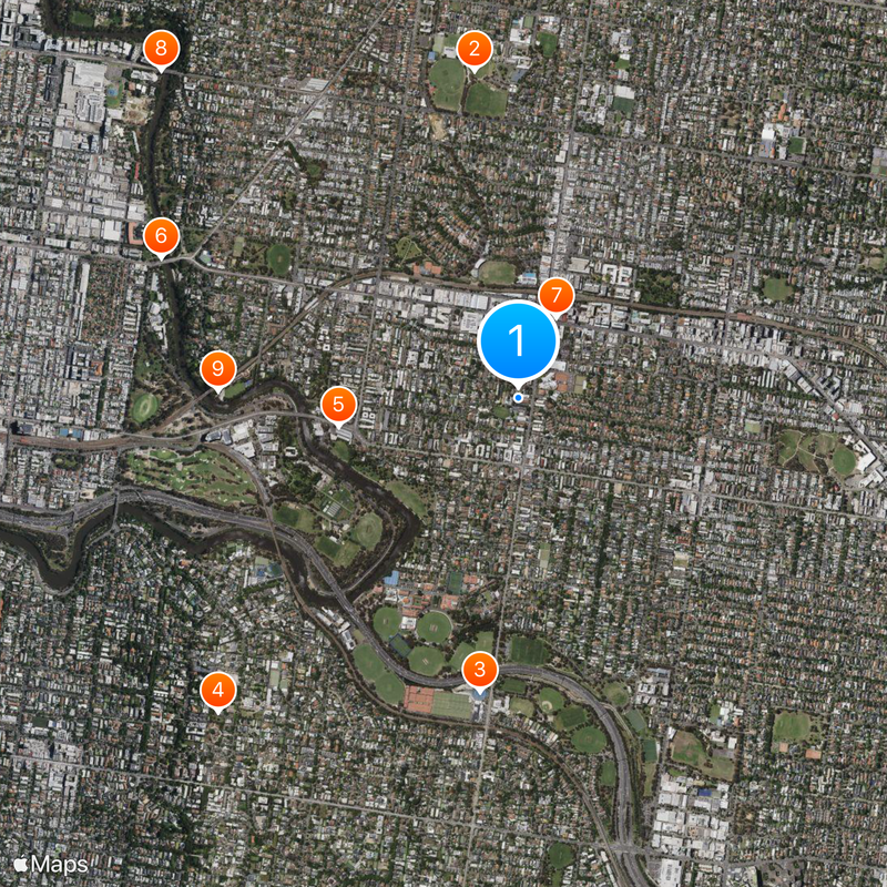 Hawthorn Map