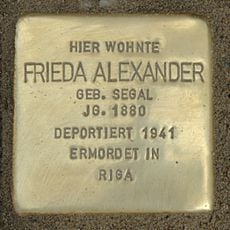 Frieda Alexander geb. Segal