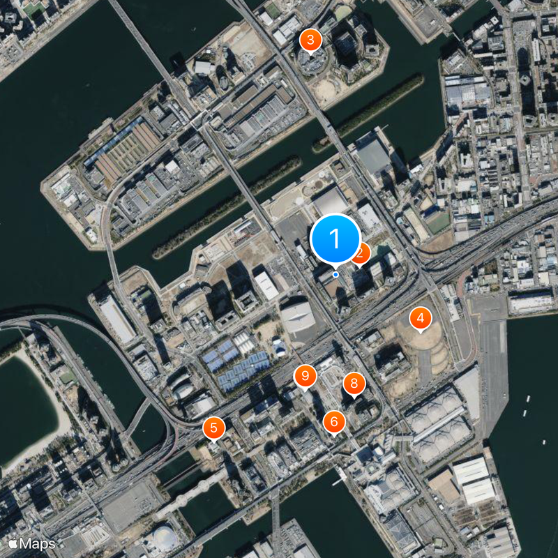 Tokyo Garden Theater Mapa