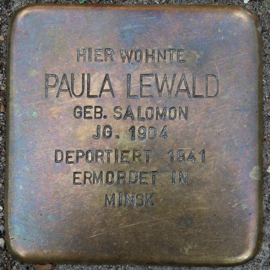 Stolperstein für Paula Lewald