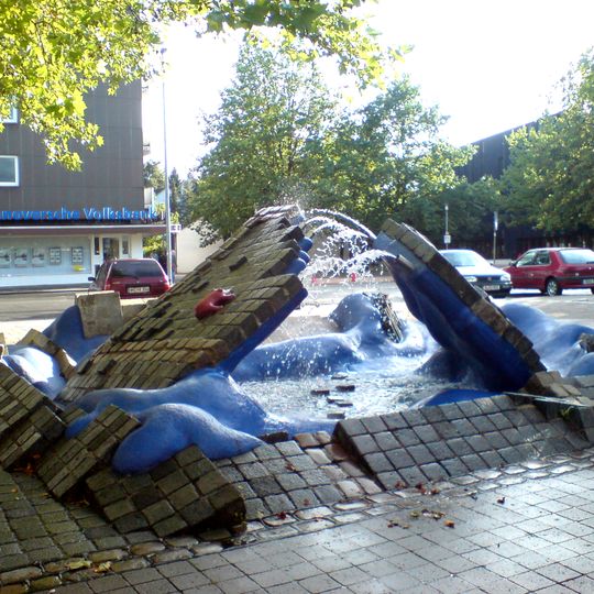 Wasserkraft-Brunnen