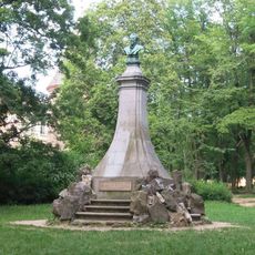 Pomník Jana Krejčího v parku v ulici Komenského v Klatovech