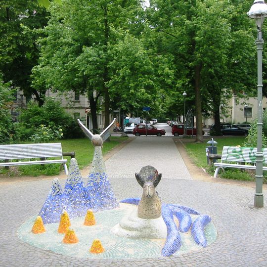 Skulptur am Wartheplatz