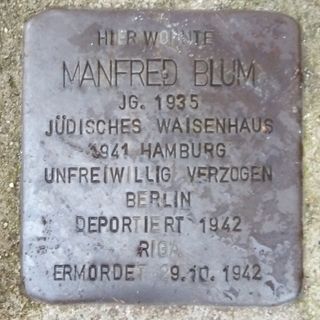Stolperstein em memória de Manfred Blum