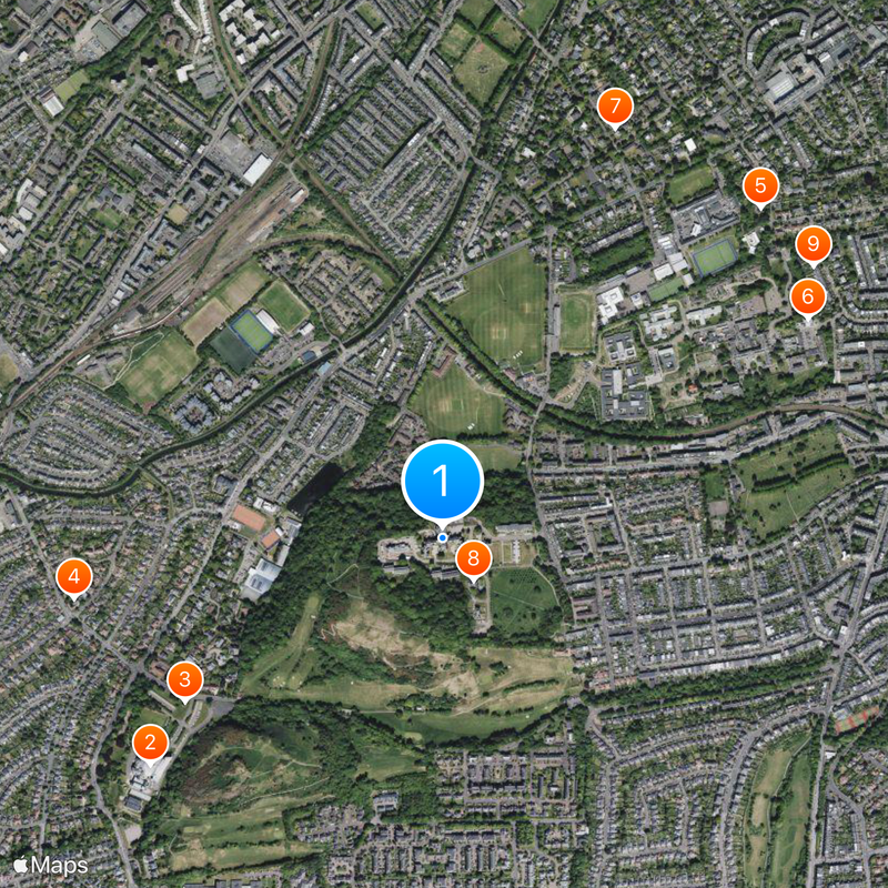Edinburgh Napier University Map