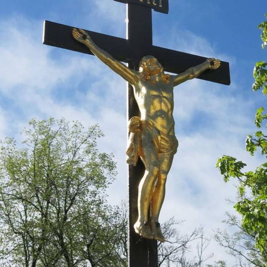 Kříž v Kamenické ulici v Kamenickém Šenově