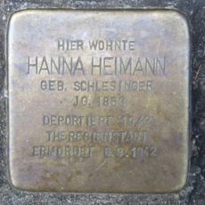 Stolperstein dedicated to Hanna Heimann