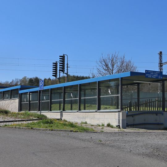 Podchod pod železniční tratí u zastávky Milíkov