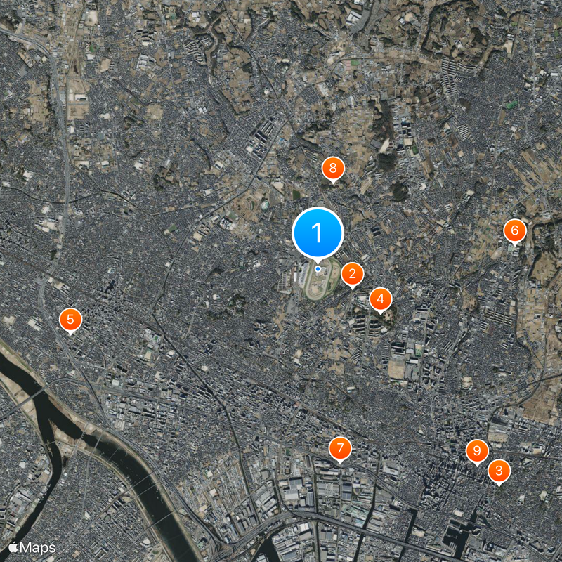Nakayama Racecourse Mappa