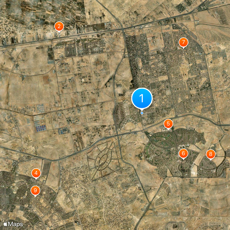 British University in Egypt Map