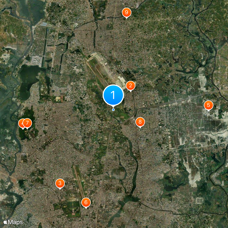 Dhaka Cantonment Mappa