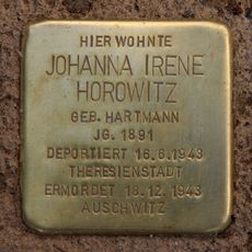 Stolperstein dedicated to Johanna Irene Horowitz