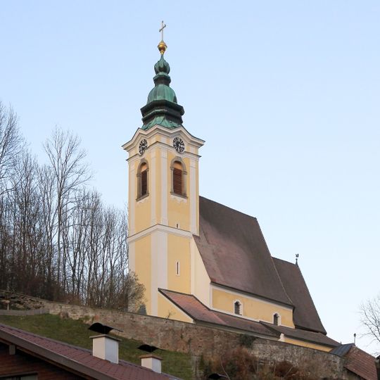 Kath. Filialkirche hl. Martin, ehem. Alte Pfarrkirche und ehem. Friedhofsfläche