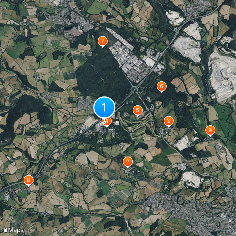 Trago Mills Map