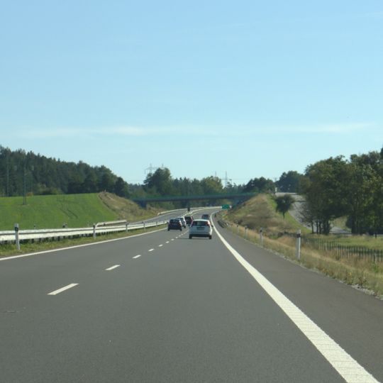 Most silnice III/12115 přes dálnici D4 u Předotic