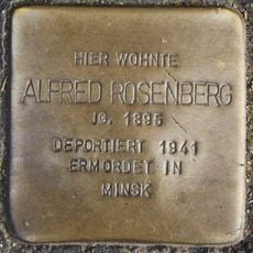 Stolperstein dedicated to Alfred Rosenberg