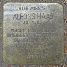 Stolperstein dedicated to Alfons Haas