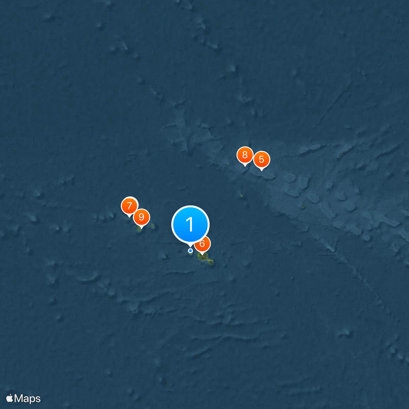 Isole del Vento Mappa