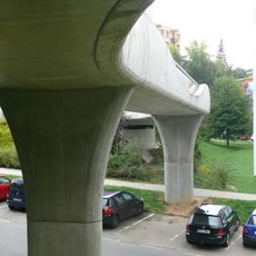 Footbridge over Pivovarská Street in Prachatice
