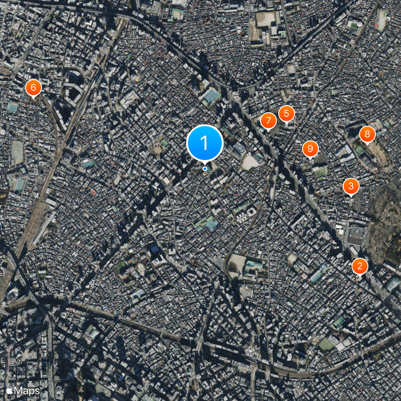 Shukutoku Sugamo Junior and Senior High School Map