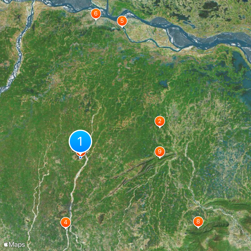 Cuevas de Barabar Mapa