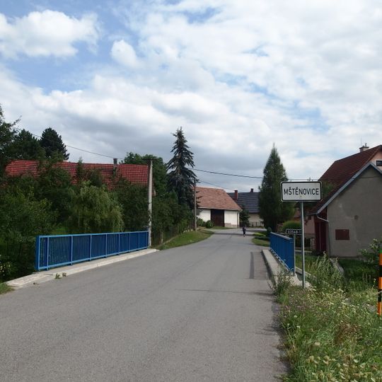 Most přes Jasenický potok ve Mštěnovicích
