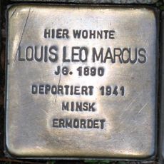 Stolperstein dedicated to Louis Leo Marcus