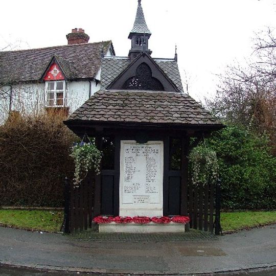 Well Head And War Memorial At Junction With Grange  Street