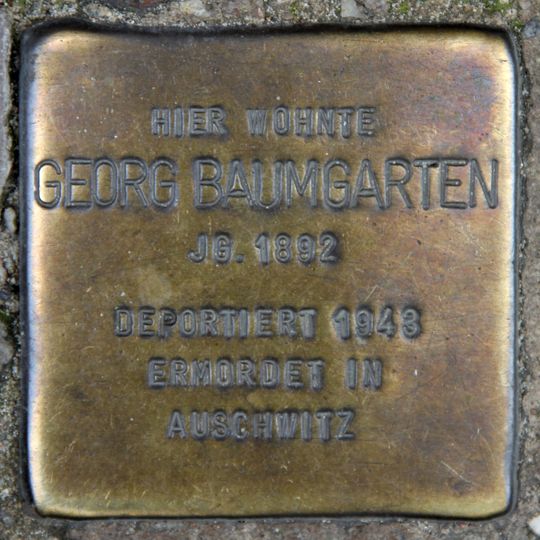 Stolperstein dedicated to Georg Baumgarten