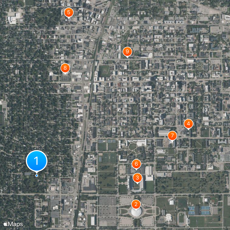 Champaign–Urbana metropolitan area Map