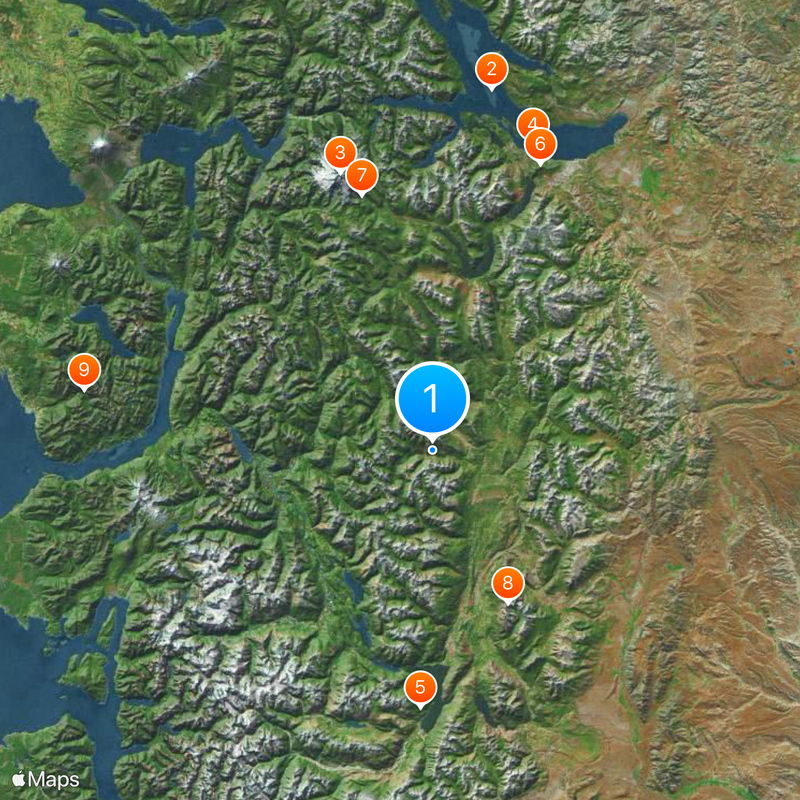 Lago Escondido Map