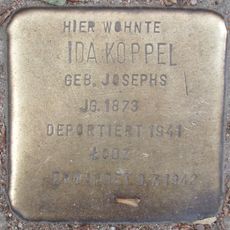 Stolperstein dedicated to Ida Koppel