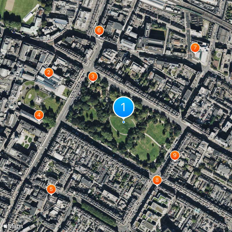 Merrion Square Park Map