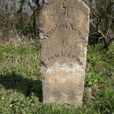 Milestone, 100m E of Halstock and Corscombe turning