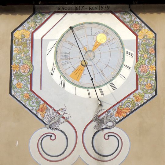 Sonnenuhr im Kloster Rouffach