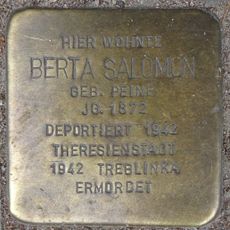 Stolperstein dedicated to Berta Salomon