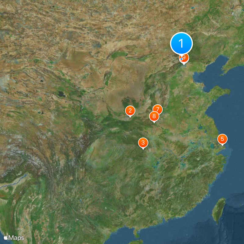 Gran Muralla china Mapa