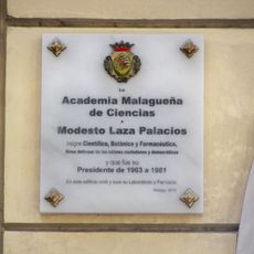 Placa a Modesto Laza Palacios